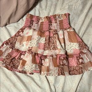 Floral altered state skirt